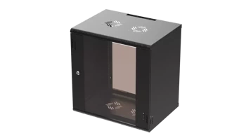 Szafa RACK Professional 19" 12U 450 szkło czarna