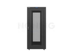 RACK CABINET 19" FREE-STANDING 37U/800X1000 SELF-ASSEMBLY FLATPACK WITH MESH DOOR LCD BLACK LANBERG