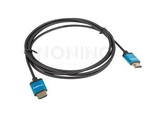 Kabel Hdmi M/M V2.0 1m Czarny 4k Slim Lanberg