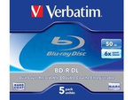 BD-R VERBATIM 50GB X6 (5 JEWEL CASE)