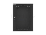 19" WALL-MOUNTED RACK 15U/570X600 DEMOUNTED FAST ASSEMBLING FLAT PACK BLACK LANBERG