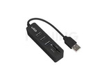 HUB USB 2.0 UGO MAIPO HU200 3-PORT + CARD READER SD/MICRO SD