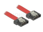 Kabel Sata Data Iii (6gb/S) F/F 20cm Z Zatrzaskami Metalowymi Flexi Czerwony Delock