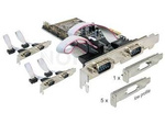 Karta Pci Express X1->6x Serial Rs-232 Delock