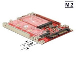 ADAPTER SATA 22PIN->M.2 NGFF / MSATA WITH FRAME 7 MM 2.5" DELOCK