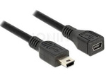 CABLE USB EXTENSION MINI-B MALE > MINI-B FEMALE 1 M DELOCK