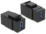 KEYSTONE MODULE USB 3.0 A FEMALE > USB 3.0 A FEMALE DELOCK