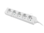 POWER STRIP LANBERG 3M WHITE 5 SOCKETS FRENCH QUALITY-GRADE COPPER CABLE