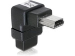 ADAPTER USB MINI(M)->USB MINI(F) ANGLED DOWNWARD BLACK DELOCK
