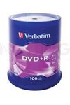 DVD+R VERBATIM 4.7GB X16 MATT SILVER (100 CAKE)