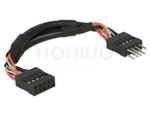 Przedłużacz Usb Pin Header M/F 10 Pin 2.0 10cm Czarny Delock