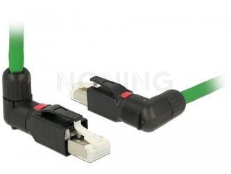Wtyk Sieciowy Rj45 (8p8c) Delock Kat.5e Ekranowany Kątowy Montaż Beznarzędziowy Profinet (1 Szt)