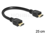 HDMI M/M V1.4 CABLE 0.25M BLACK DELOCK