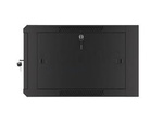 19" WALL-MOUNTED RACK 6U/570X600 DEMOUNTED FAST ASSEMBLING FLAT PACK BLACK LANBERG