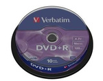 DVD+R VERBATIM 4.7GB X16 MATT SILVER (10 CAKE)