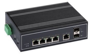 Switch przemysłowy PoE ULTIPOWER 152SFP 5xFE(4xPoE) 2xSFP(100M) 802.3af/at 120W PoE Auto-Check