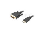 Kabel Hdmi(M)->Dvi-D(M)(18+1) 5m Czarny Single Link Pozłacane Styki Lanberg