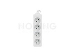 POWER STRIP LANBERG 1.5M WHITE 4 SOCKETS FRENCH QUALITY-GRADE COPPER CABLE