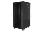 Szafa Instalacyjna Rack Stojąca 19" 27u 600x800 Czarna Lanberg (Flat Pack)