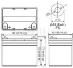 Akumulator AGM  12V 33Ah (196*152*170mm)