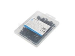 CABLE CLIPS 7MM 100PCS BLACK LANBERG