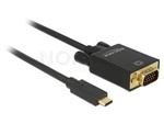 Kabel Usb-C(M)->Vga(M) 2m Czarny (Thunderbolt 3/Displayport Alternate Mode) Delock