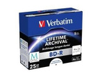 M-DISC BD-R VERBATIM 25GB X4 PRINTABLE (5-PACK JEWEL CASE)
