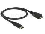 Kabel Usb-C(M)->Usb Micro(M) 3.1 Gen 2 0.5m Czarny Delock