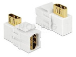 DELOCK KEYSTONE MODULE HDMI FEMALE > HDMI FEMALE 90° ANGLED WHITE