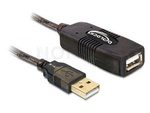 DELOCK CABLE USB 2.0 EXTENSION, ACTIVE 15 M