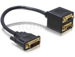 DELOCK ADAPTER DVI29 MALE TO 2X VGA FEMALE