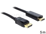 Kabel Displayport(M) V1.1->Hdmi(M) 5m Czarny Gold Delock