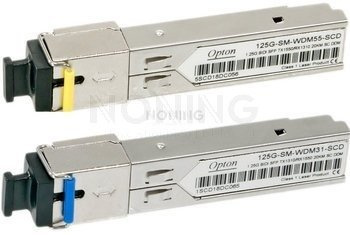 Zestaw Opton S-3553SC20D SFP WDM, 1.25Gbps, SM SC, 1310/1550nm, 20km (dwie wkładki)