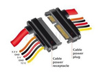 DELOCK EXTENSION CABLE SATA 6 GB/S 22 PIN PLUG > SATA 22 PIN RECEPTACLE (3.3 V + 5 V + 12 V) 20 CM