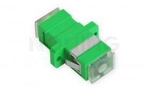 Adapter światłowodowy SC/APC SM simplex zaślepka transparentna