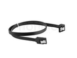 SATA DATA III (6GB/S) F/F CABLE  30CM METAL CLIPS ANGLED BLACK LANBERG
