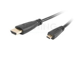 HDMI(M)->HDMI MICRO(M) V1.4 CABLE 1.8M 4K 3D BLACK NATEC EXTREME MEDIA (BLISTER)
