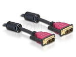 DVI-D(M)(24+1)->DVI-D(M)(24+1) CABLE 3M BLACK DUAL LINK FERRITE DELOCK