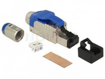 DELOCK RJ45 PLUG FIELD ASSEMBLY CAT.8 METAL