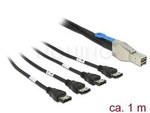 Kabel Sas Mini Hd Sff-8644(M)->4x Esata(F) 100cm Delock