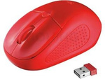 WIRELESS MOUSE TRUST PRIMO 1600DPI RED