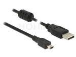 Kabel Usb Mini(M)->Usb-A(M) 2.0 1.5m Czarny (Canon) Delock