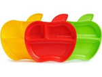 MUNCHKIN LIL APPLE PLATES - 3 PACK