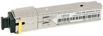 SFP WDM OPTEC, 1.25G, SM SC, 16dB (20km), TX1310/RX1550, DDM, Industrial (-40 to +70) (GLC-BX-D)
