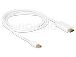 Kabel Displayport Mini(M) V1.1a->Hdmi(M) 2m Biały Gold Delock