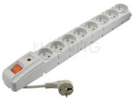 POWER STRIP ACAR S8 5M GREY (8 OUTLET)