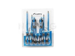 SET OF 4 SCREWDRIVERS, 4 FLAT-BLADE LANBERG NT-0802