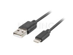 LIGHTNING(M)->USB-A(M) CABLE 1M BLACK LANBERG