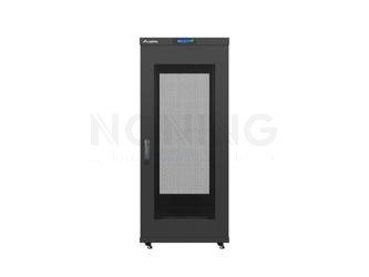 RACK CABINET 19" FREE-STANDING 27U/600X800 SELF-ASSEMBLY FLAT PACK WITH MESH DOOR LCD BLACK LANBERG