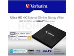 Napęd Zewnętrzny Verbatim Blu-Ray X6 Ultra Hd 4k Usb-C 3.1